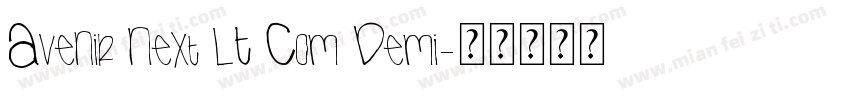 Avenir Next LT Com Demi字体转换